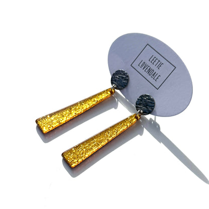 Viva Glitter Drop Earrings - Leetie Lovendale