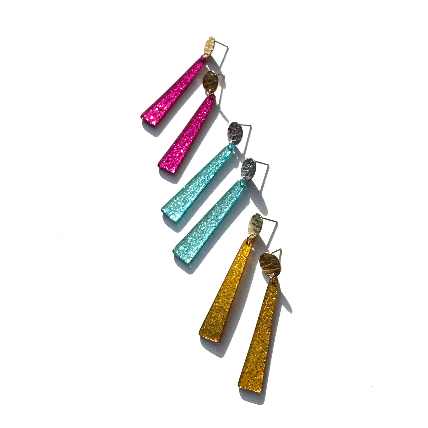 Viva Glitter Drop Earrings - Leetie Lovendale