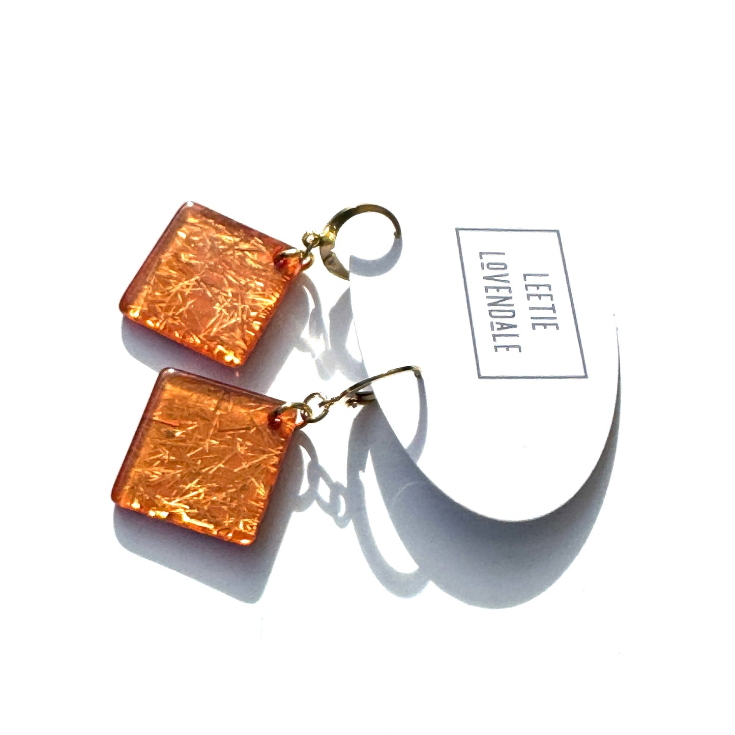 Italian Confetti Glitter Drop Earrings - Leetie Lovendale