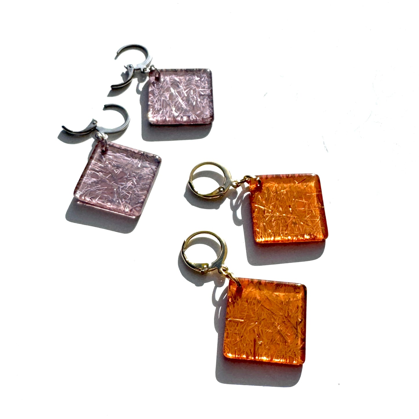 Italian Confetti Glitter Drop Earrings - Leetie Lovendale