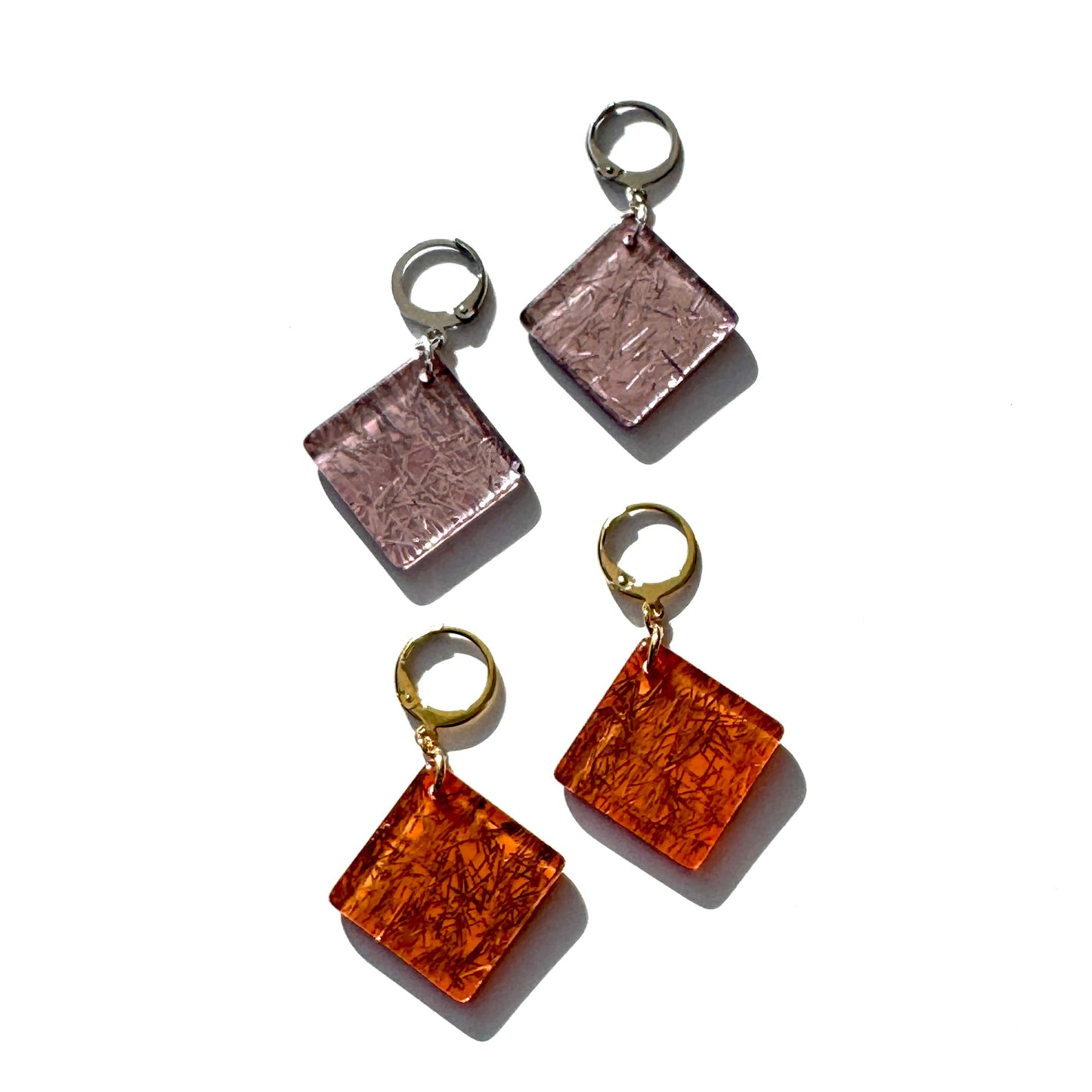 Italian Confetti Glitter Drop Earrings - Leetie Lovendale