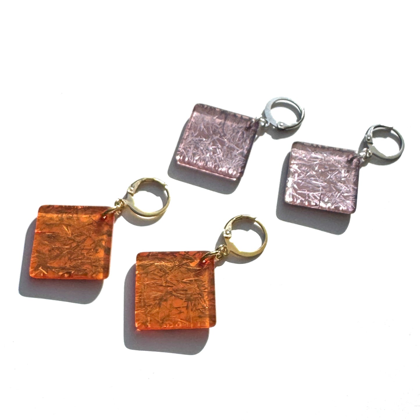 Italian Confetti Glitter Drop Earrings - Leetie Lovendale