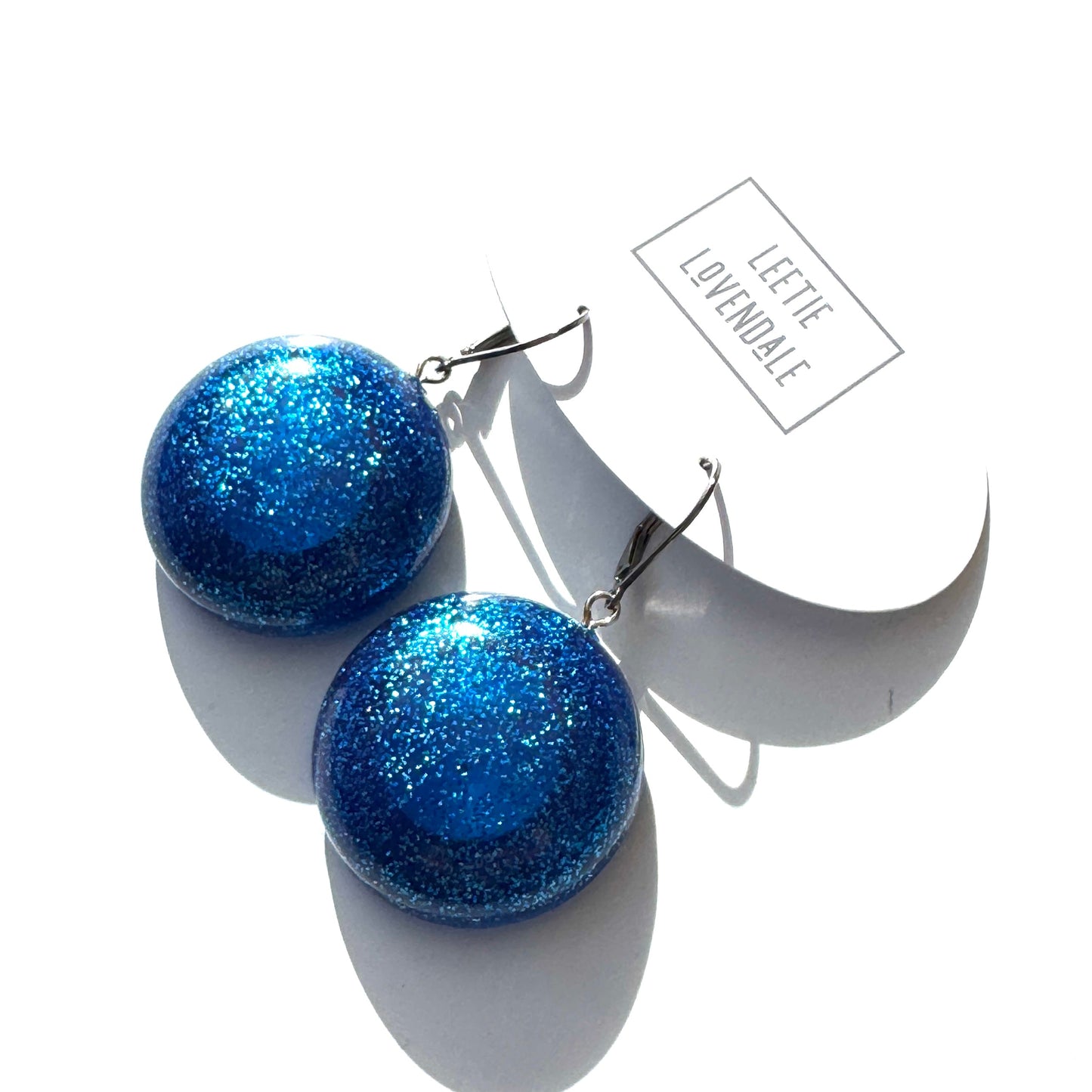 Lazerbeam Glitter Drop Earrings - Leetie Lovendale