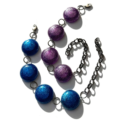 Lazerbeam Glitter Stations Bracelet - Leetie Lovendale