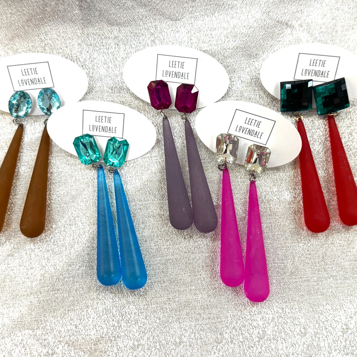 Shine On Statement Teardrop Earrings - Leetie Lovendale