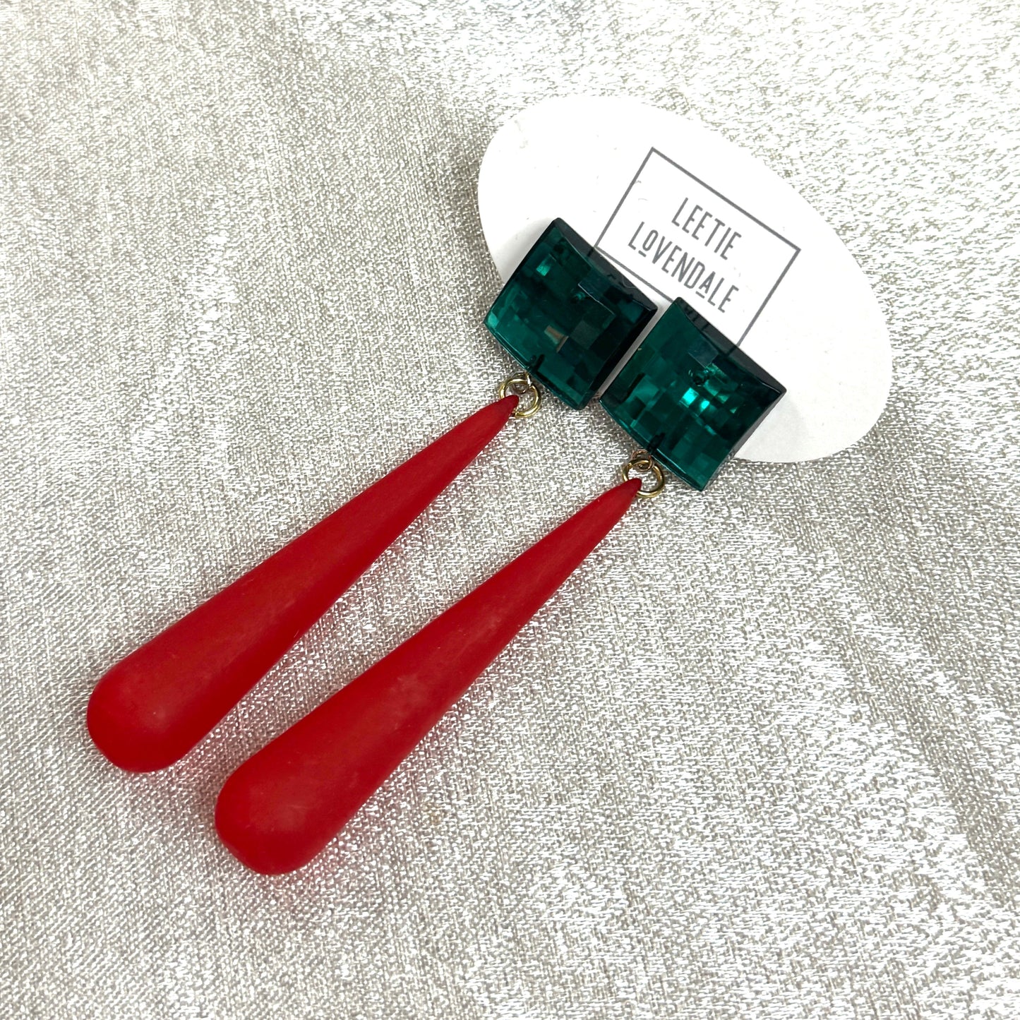 Shine On Statement Teardrop Earrings - Leetie Lovendale