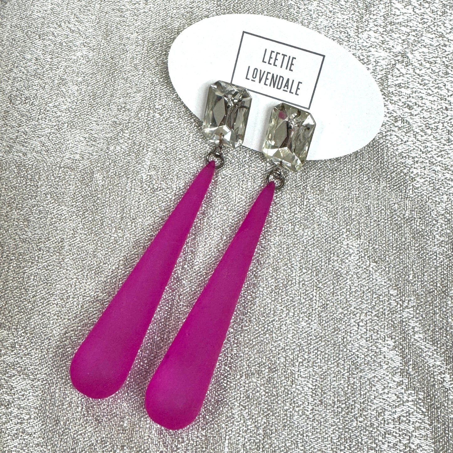 Shine On Statement Teardrop Earrings - Leetie Lovendale