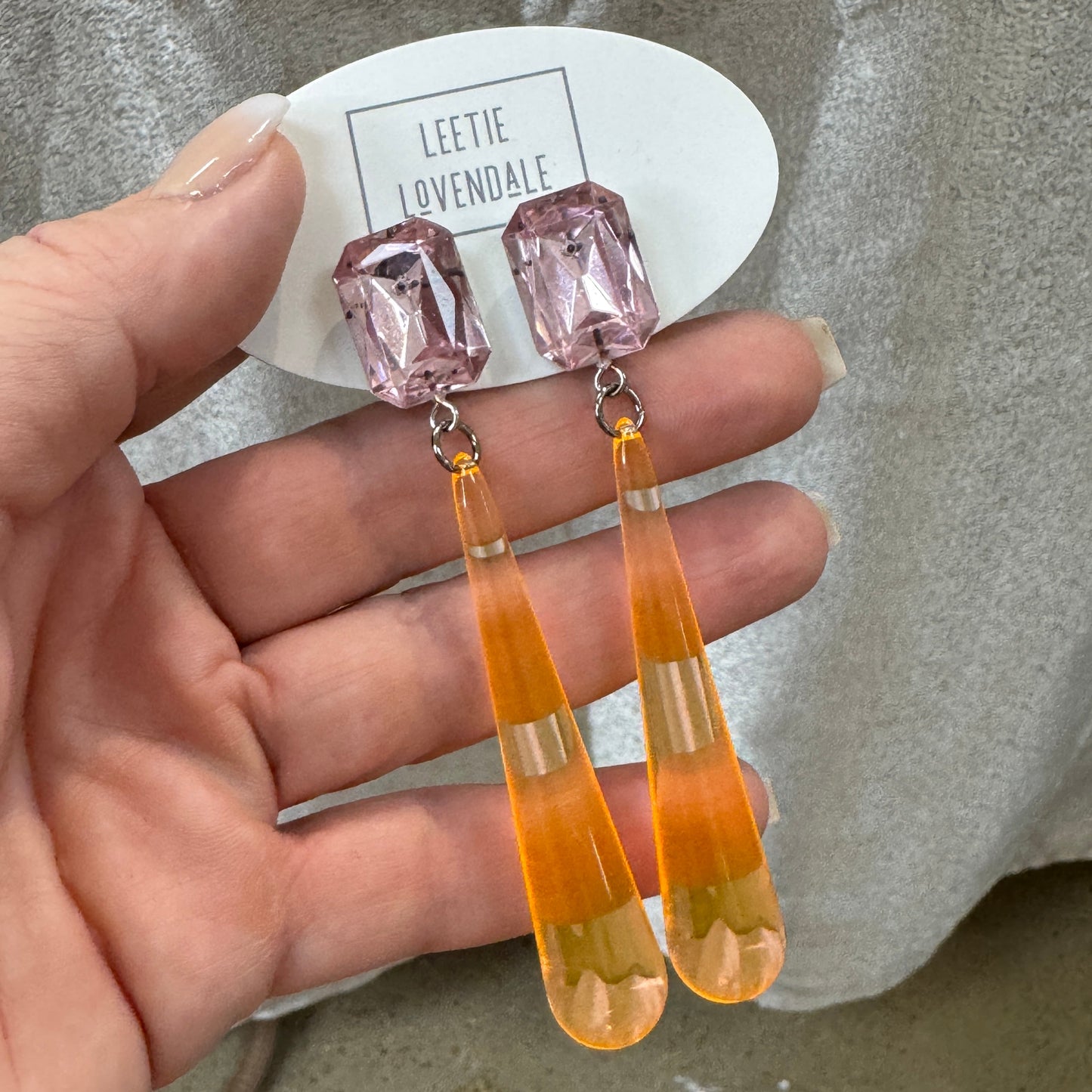 Shine On Statement Teardrop Earrings - Leetie Lovendale