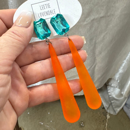 Shine On Statement Teardrop Earrings - Leetie Lovendale