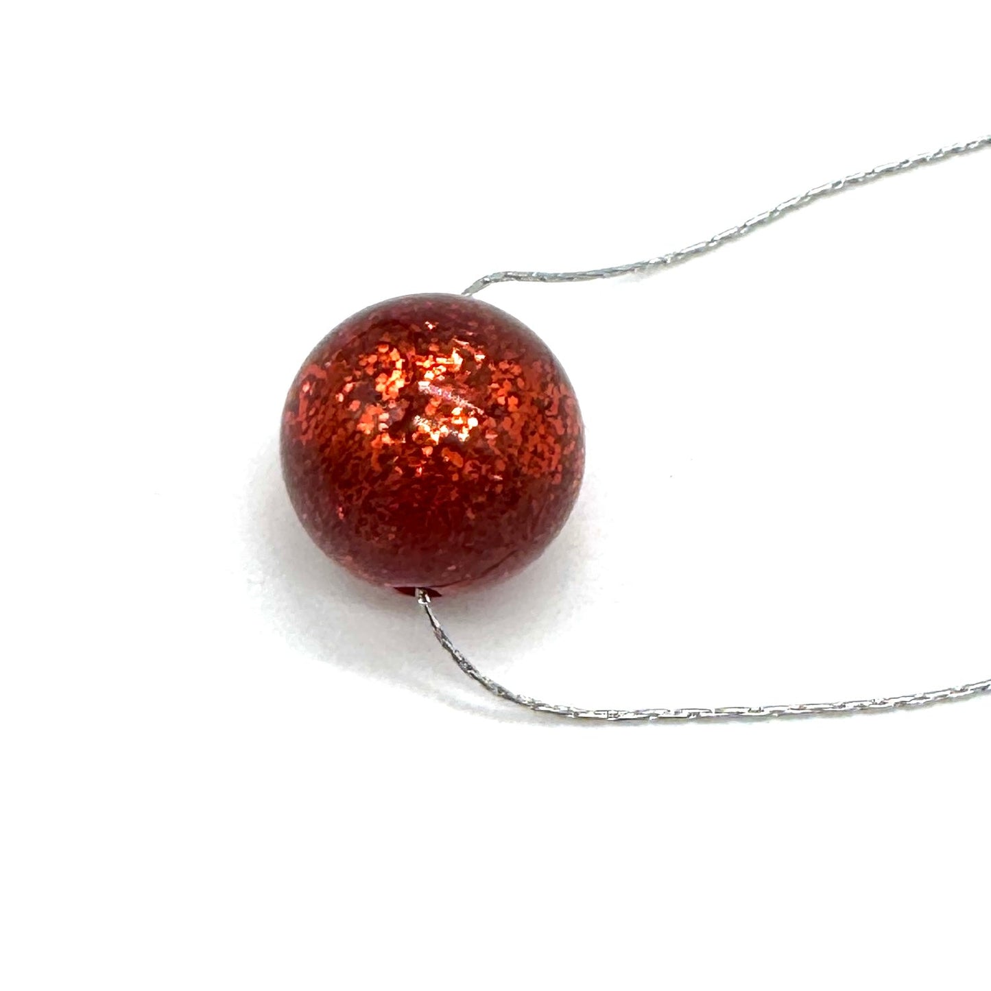 Glitter Ball Slide Necklace - Leetie Lovendale