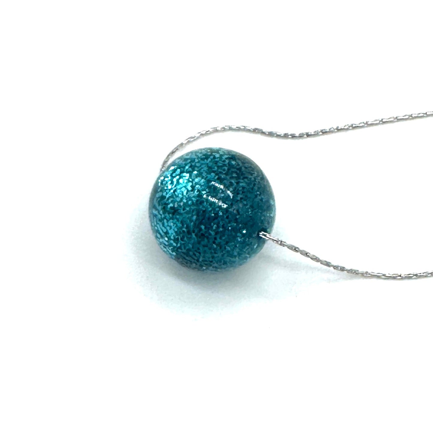 Glitter Ball Slide Necklace - Leetie Lovendale