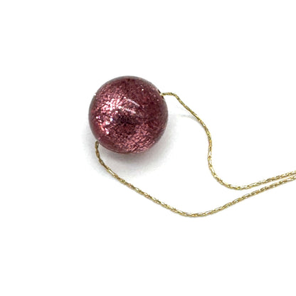 Glitter Ball Slide Necklace - Leetie Lovendale