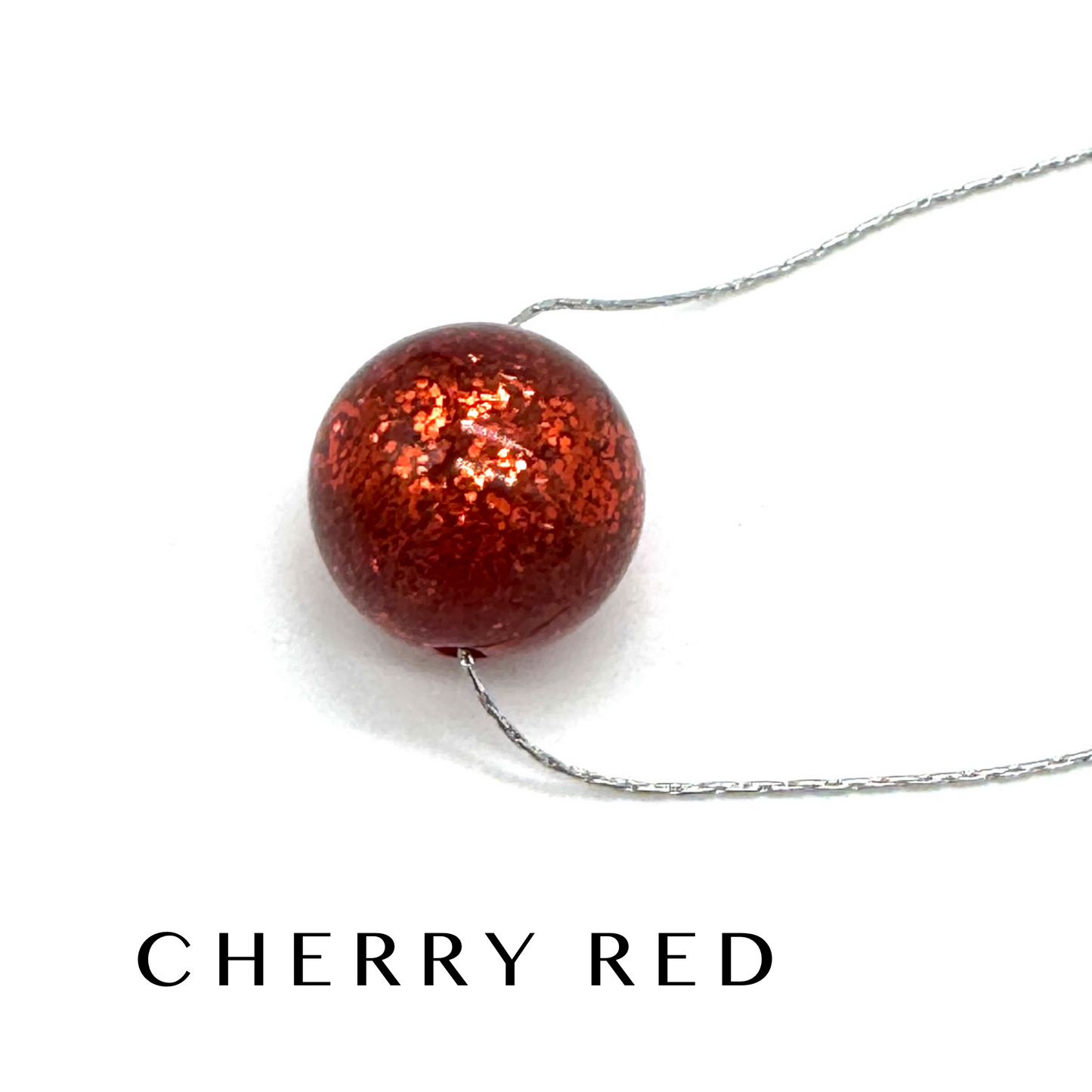 Glitter Ball Slide Necklace - Leetie Lovendale