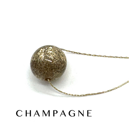Glitter Ball Slide Necklace - Leetie Lovendale