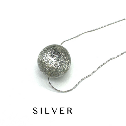 Glitter Ball Slide Necklace - Leetie Lovendale