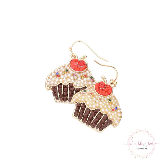 Delicious Delight - Brown Earrings - Wow Wed - Alies Bling Bar