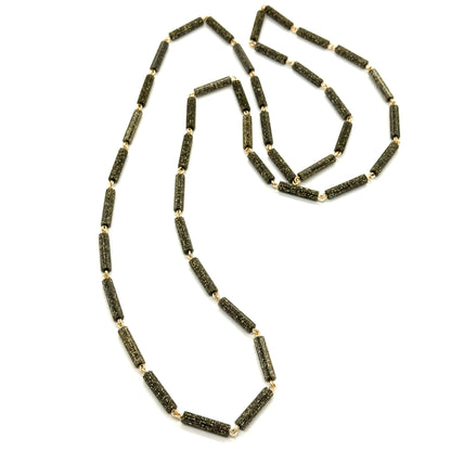 Black Glitterati Necklace - Leetie Lovendale