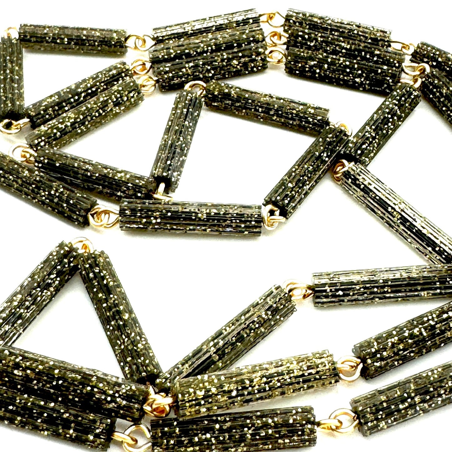 Black Glitterati Necklace - Leetie Lovendale