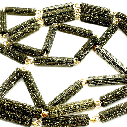 Black Glitterati Necklace - Leetie Lovendale