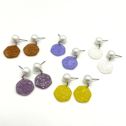 Jelly Ice Chip Pearl Earrings