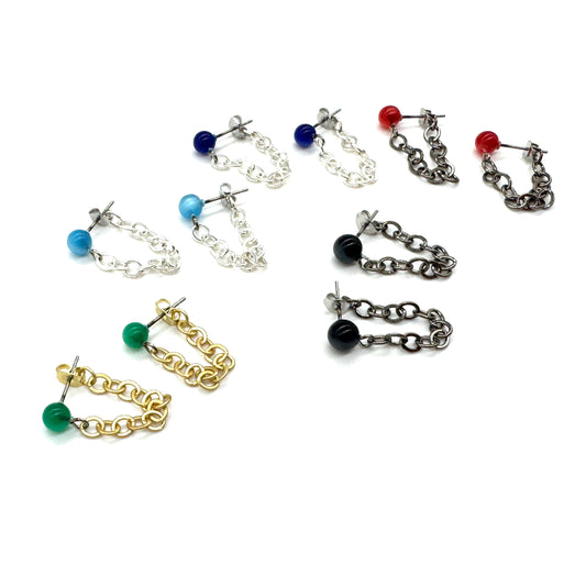 Lucy Chain & Sparkle Earrings