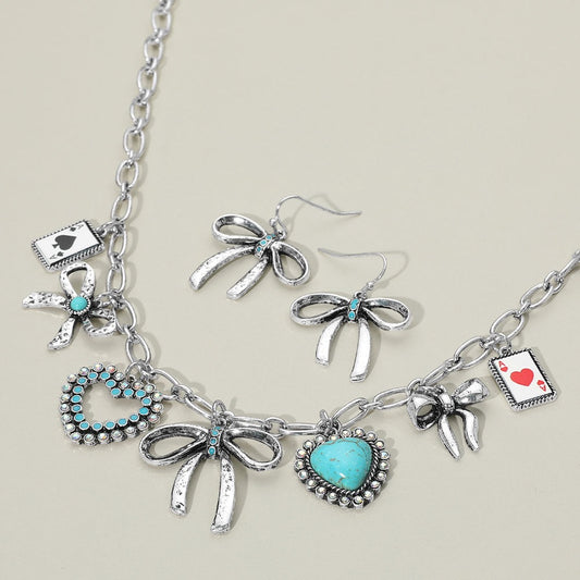 Wild Card Charm - Multi Necklace