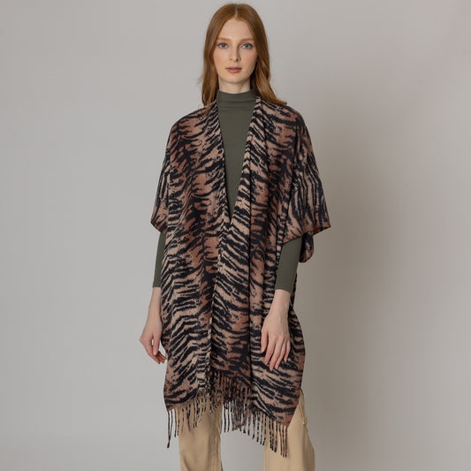 Midnight Mirage - Tiger Poncho