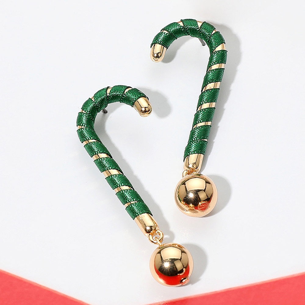 Jingle Twist - Green Earrings - Alie's Boutique