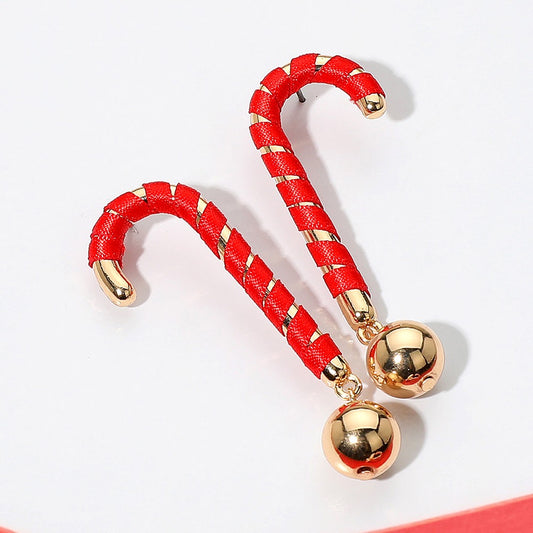 Jingle Twist - Red Earrings - Alie's Boutique