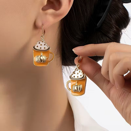 Pumpkin Sips - Multi Earrings