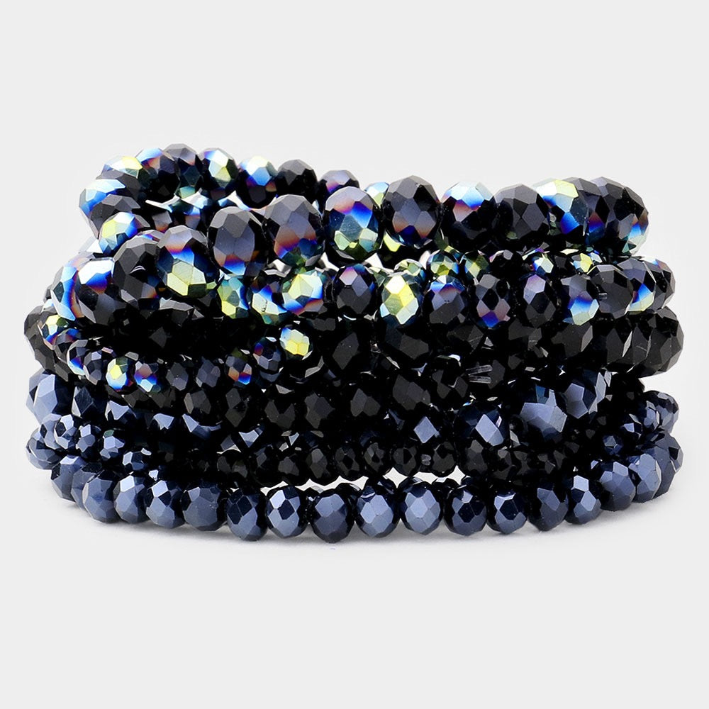 Dusk & Dazzle - Black 9 Piece Bracelet Set