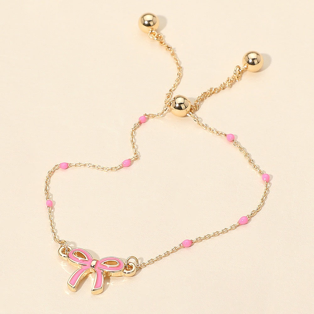 Tied to You - Pink Bracelet