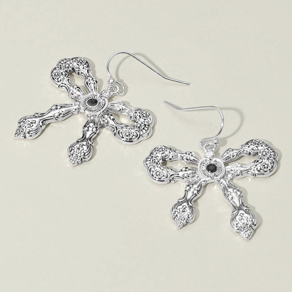 Whispered Vow- Silver Earrings