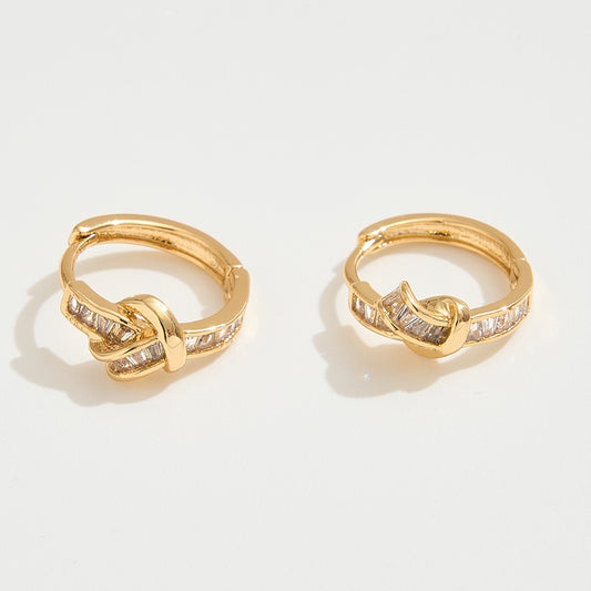 Tied to Shine - Gold Dipped Earrings