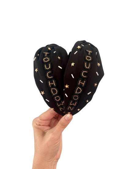 Touchdown Twist - Black Touchdown Headband
