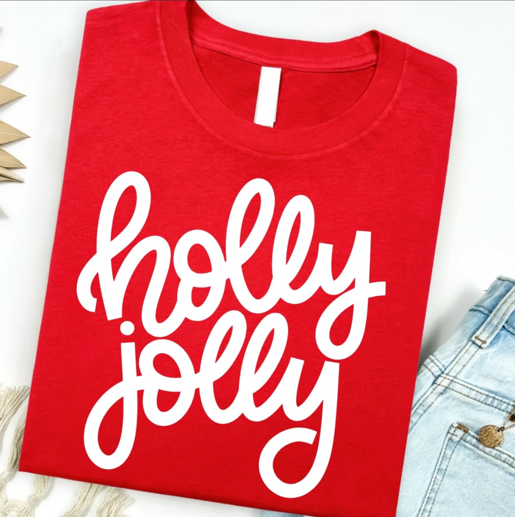 Holly Jolly Graphic Tee - Alie's Boutique