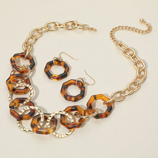Cori's Empress of the Wild Necklace- Brown & Gold Necklace