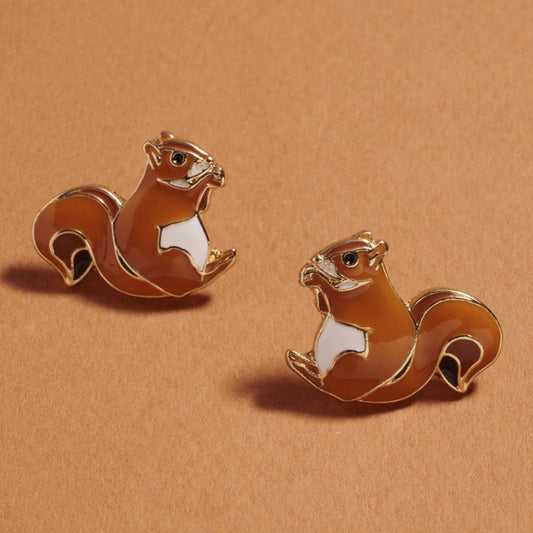 Acorn Chase - Gold Earrings