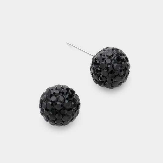 Sugar Rush - Black Stud Earrings