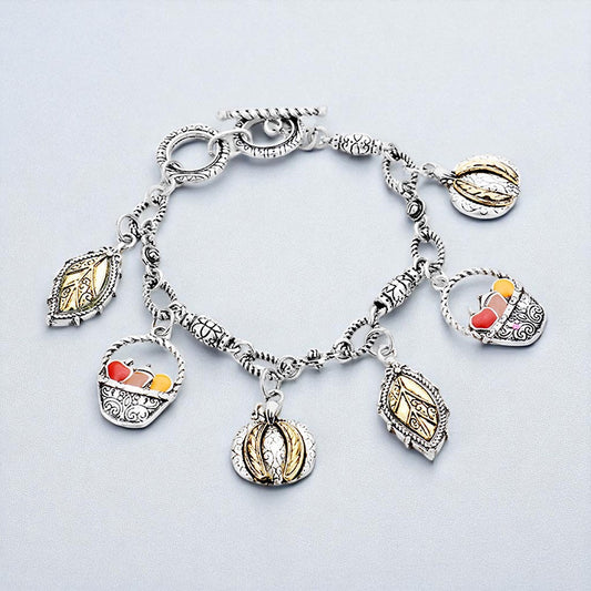 Harvest Whimsy - Multi Silver Bracelet