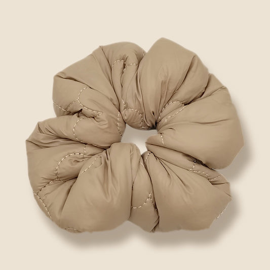 Pillow Talk - Beige Scrunchie