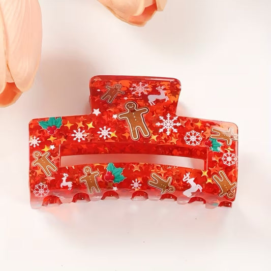 Gingerbread Dreams - Red Claw Hairclip