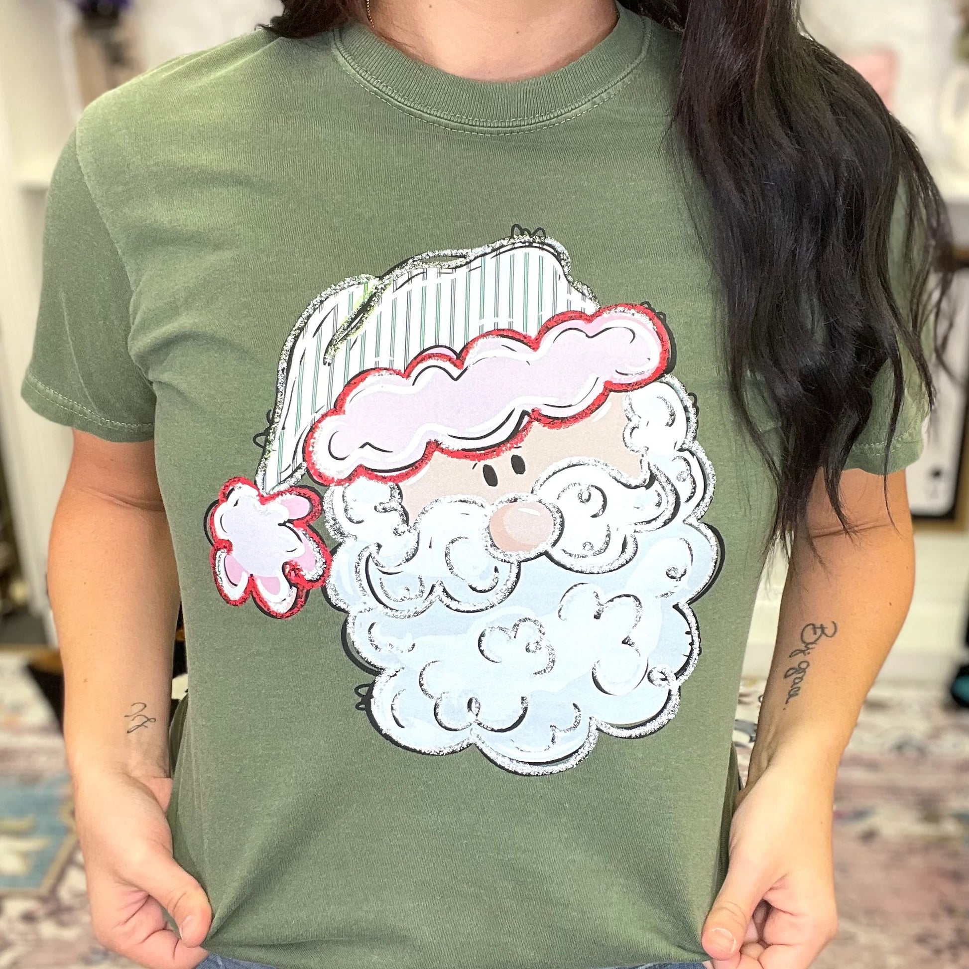 Vintage Santa Graphic Tee - Alie's Boutique