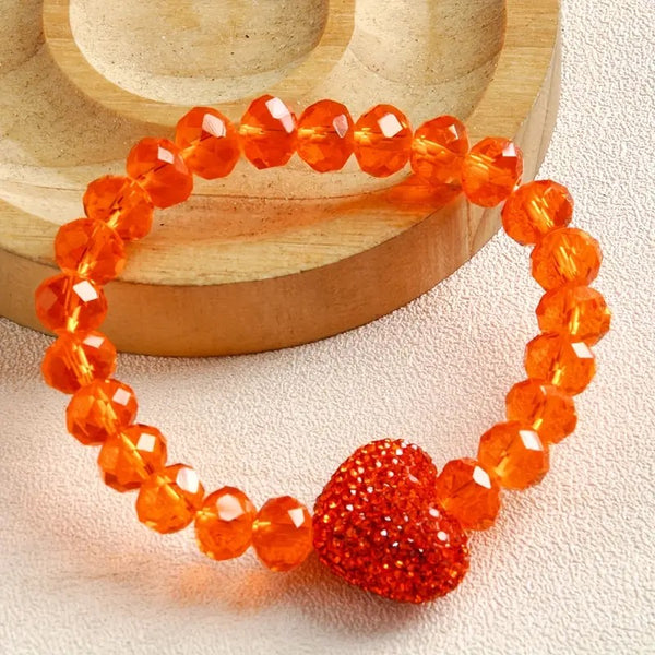 Heartfelt Spark - Orange Bracelet
