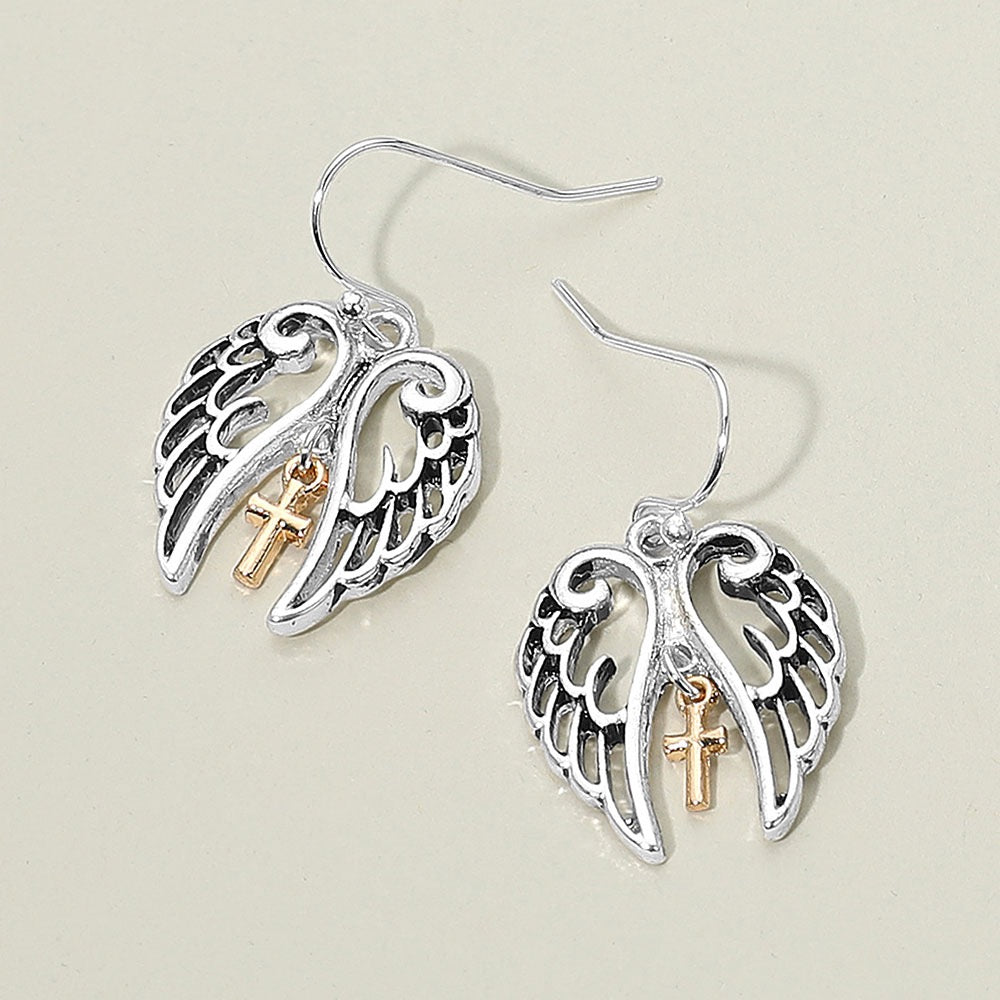Guardian Glow - Two-Tone Earrings