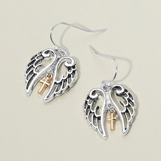 Guardian Glow - Two-Tone Earrings