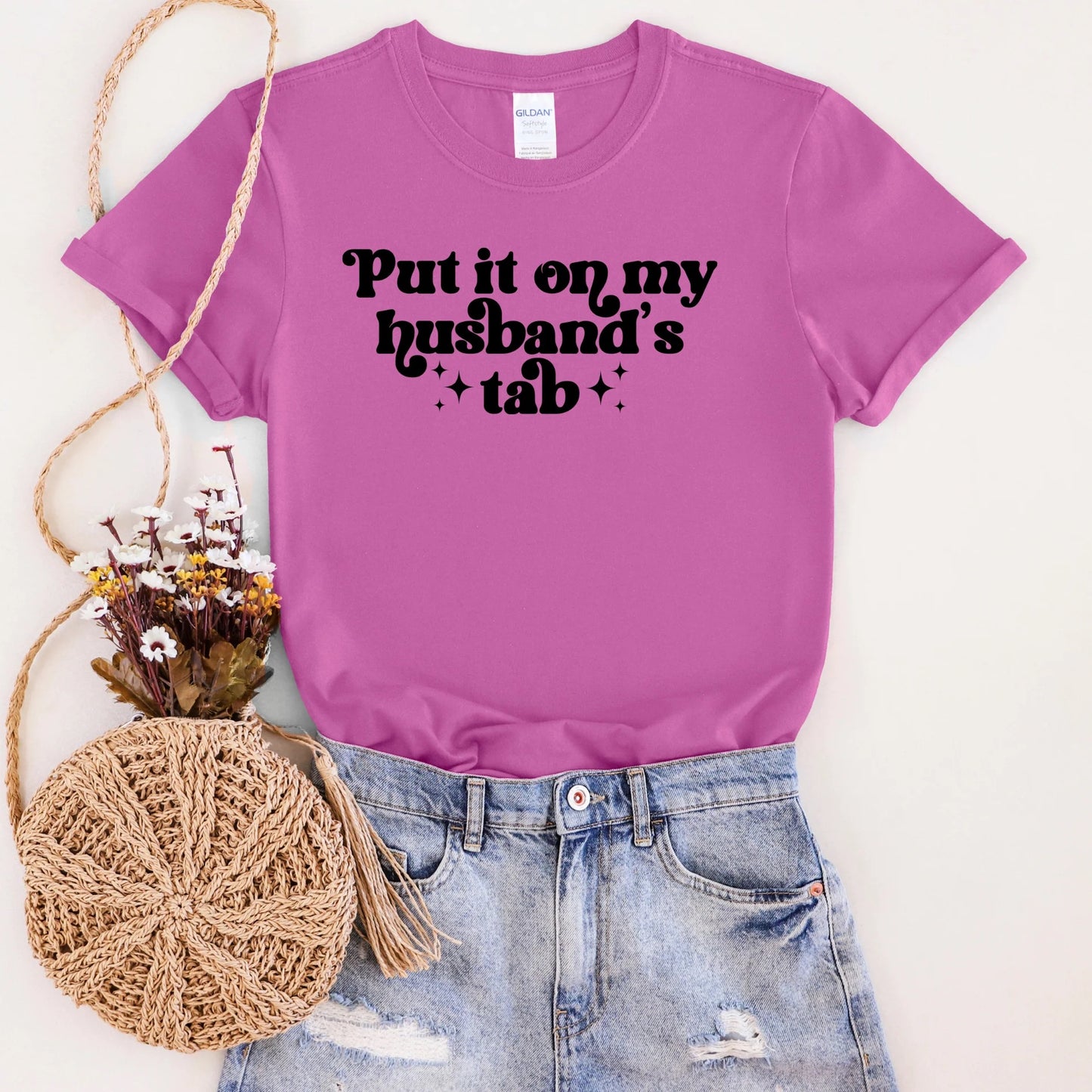 Put It On My Husband's Tab Graphic Tee