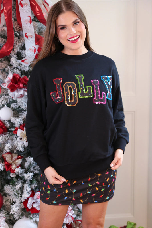 Jolly Patch - Black Pullover
