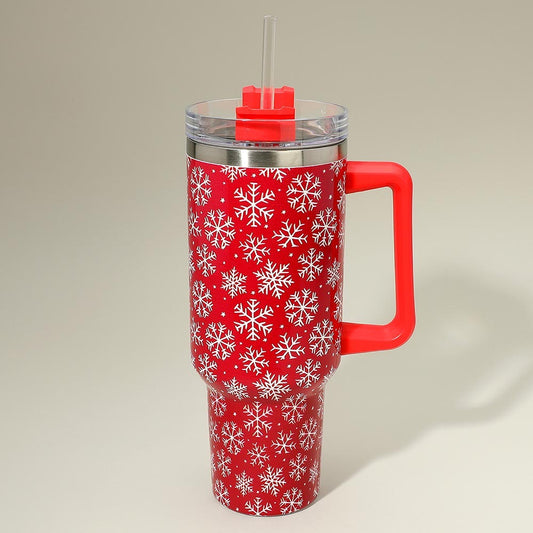 Frosted Flurry - Red Tumbler
