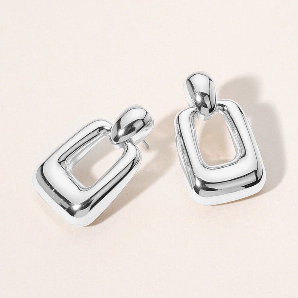 Liquid Form - Silver Earrings